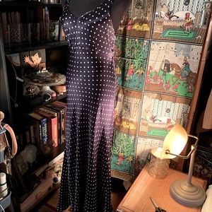 Betsey Johnson Bombshell Polka Dot Maxi Dress